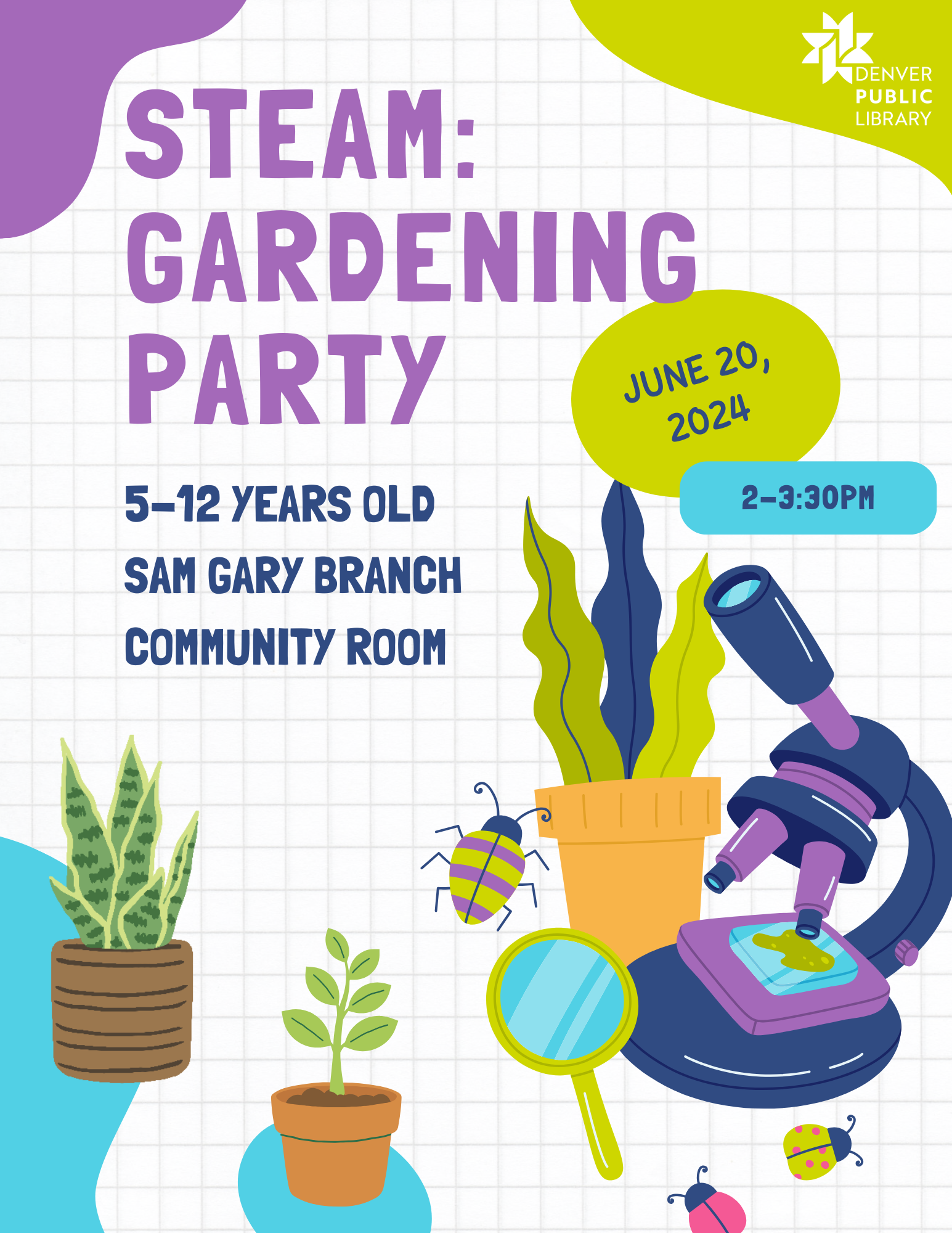 STEAM: Gardening Party Poster