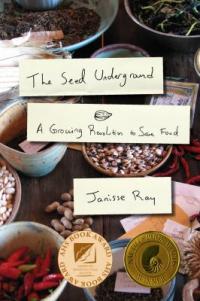 Book cover featuring different seeds in bowls on a table