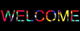Image of the word "Welcome"