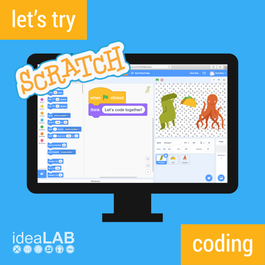 let's try coding with scratch