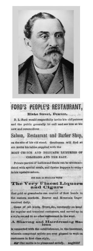 Barney Ford and People's Restaurant Advertisement