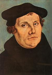 Martin Luther initiated the Protestant Reformation in 1517 Lucas Cranach the Elder [Public domain], via Wikimedia Commons