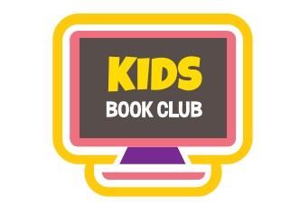Kids Book Club logo, picture of a computer screen