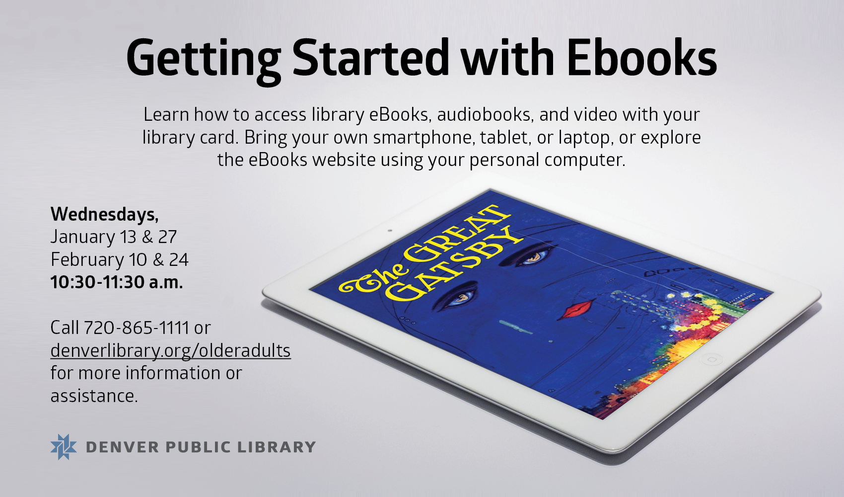 Flyer for Getting Started with eBooks
