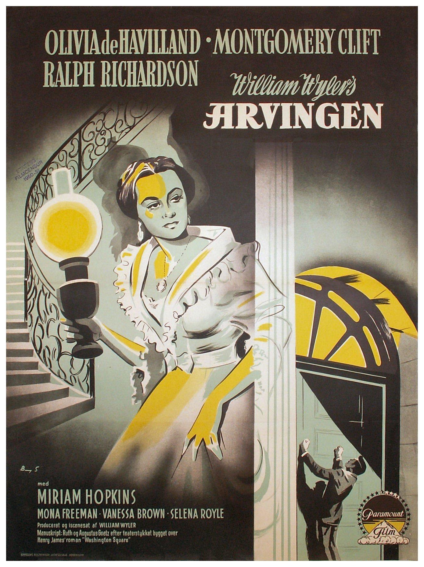 The Heiress Danish poster