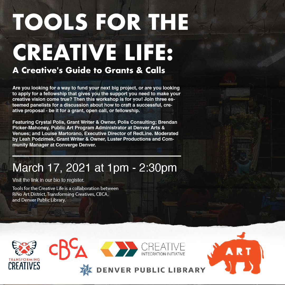March 2021 Tools for the Creative Life flyer