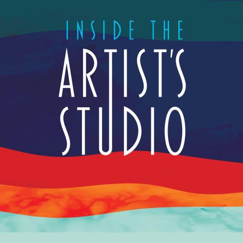 Colorful logo that says "Inside the Artist's Studio"