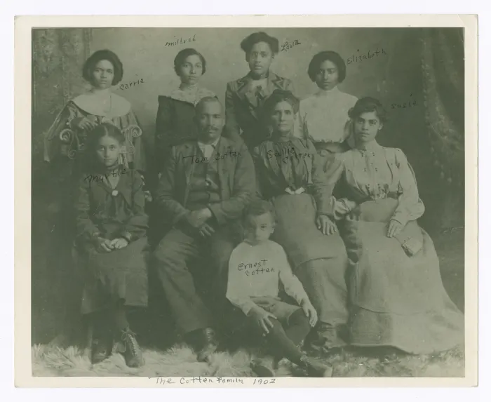 Loula Cotten Williams and Family