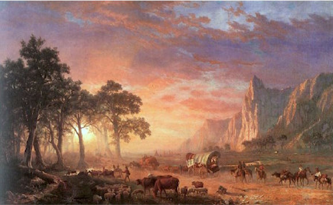 Oregon Trail by Albert Bierstadt, 1869. Joslyn Art Museum.