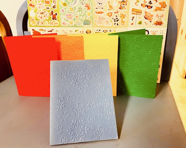 Image of greeting cards and stickers.