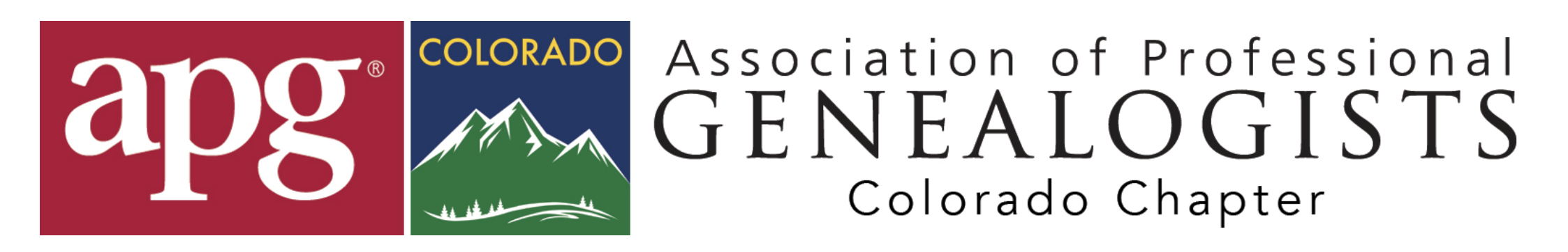 Logo of the Association of Professional Genealogist, Colorado Chapter