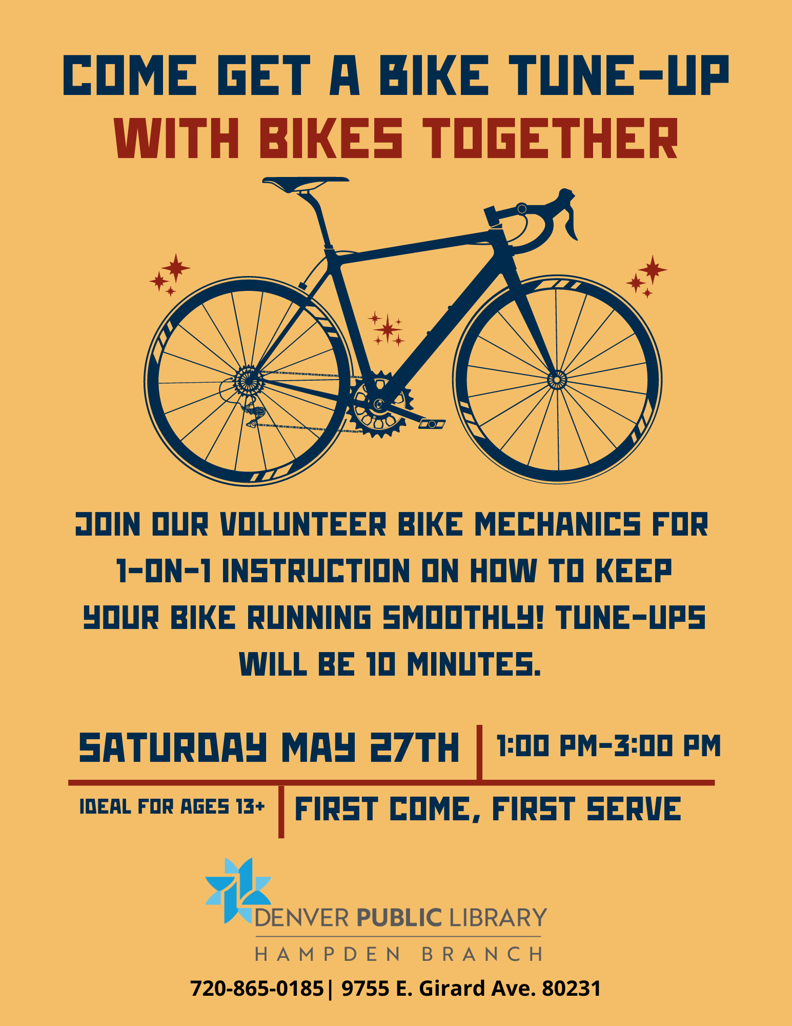 Free Bike Tune-Ups with Bikes Together | Denver Public Library