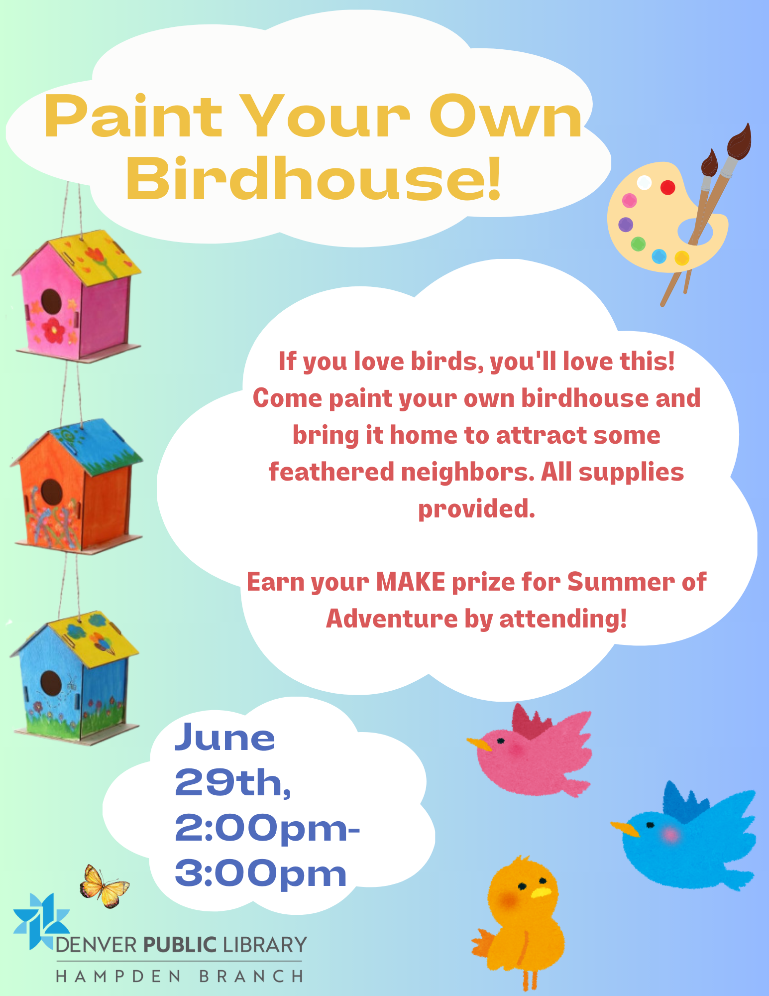 Birdhouse flier