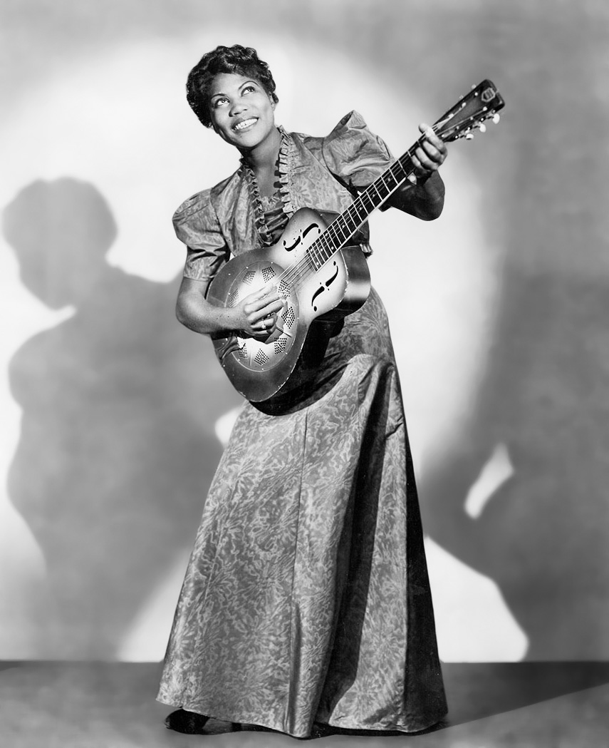 image of Sister Rosetta Tharpe playing guitar