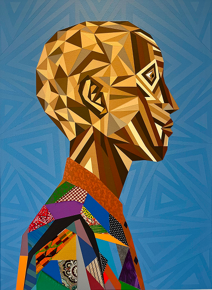 Mixed media on canvas titled 