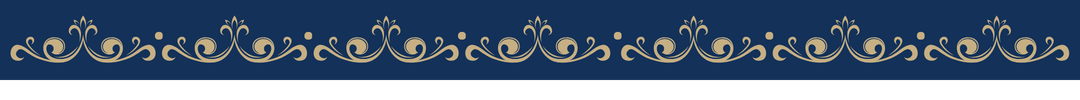 A blue and gold decorative banner.