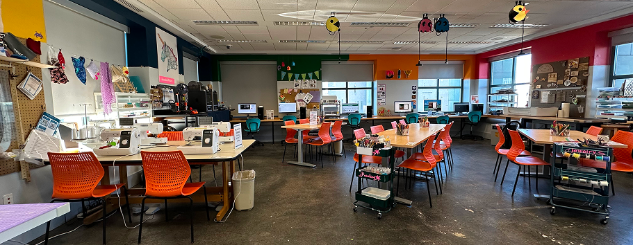 Interior of Central Library ideaLAB