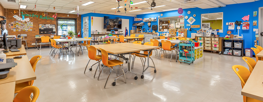 Interior of Hampden Branch Library idealab