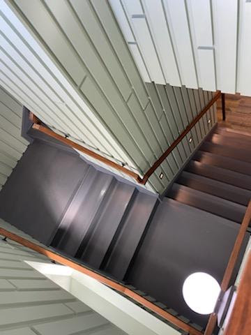 Renovated stairs at the branch