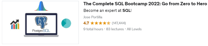 SQL Bootcamp Course Sign Up