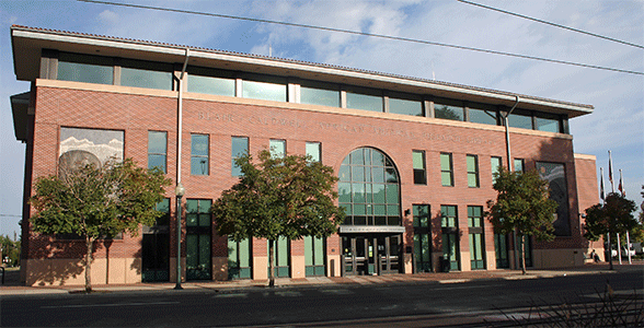 Exterior photograph of the Blair-Caldwell African American Research Library