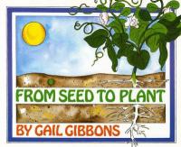 Children's book cover featuring drawing of a plant, land, and the sun