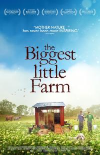 Film cover showing a small livestock pen in the middle of a farm field with two farmers, a dog, and livestock