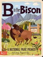 cover: b is for bison