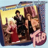 Dolly Parton album cover with photo of Dolly Parton, Linda Ronstadt, and Emmylou Harris