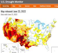 US Drought Monitor screenshot