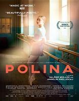 movie poster for polina showing her looking out the window over the ballet barre