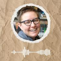 Photo of Rachel Fewell and sound audio file. 