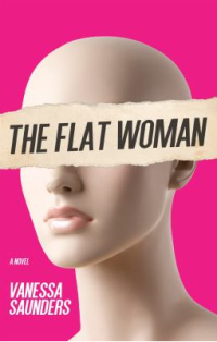 cover Flat Woman mannequin head on pink background