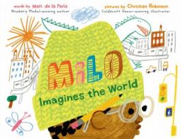 Cover of the book "Milo Imagines the World," available from DPL