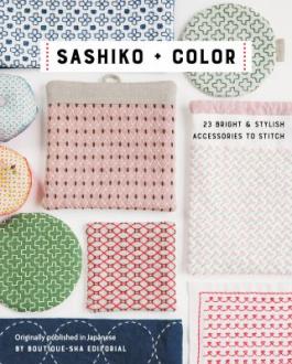 Cover of the book "Sashiko + Color," available at the Denver Public Library