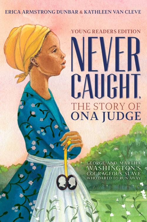 book cover of Never Caught with a young black woman holding a locket