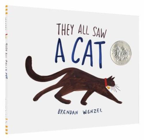They All Saw a Cat by Brendan Wenzel book cover