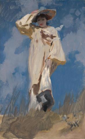 John Signer Sargent, A Gust of Wind (Judith Gautier), c. 1883-85