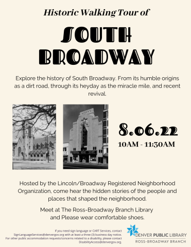 South Broadway Historic Walking Tour Flyer
