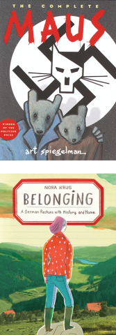 Cover art for Maus and Belonging