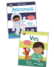 Vet: An Action Play Book and Astronaut: An Action Play Book Book Cover
