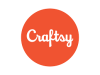 Red and white Craftsy logo