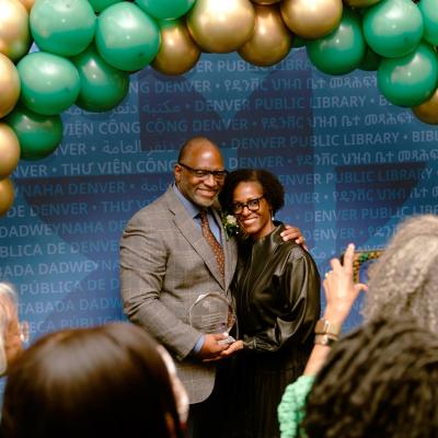 Photograph of previous Juanity Gray Community Service Awardees. 