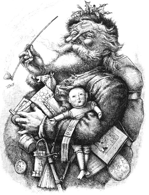 Image result for thomas nast santa